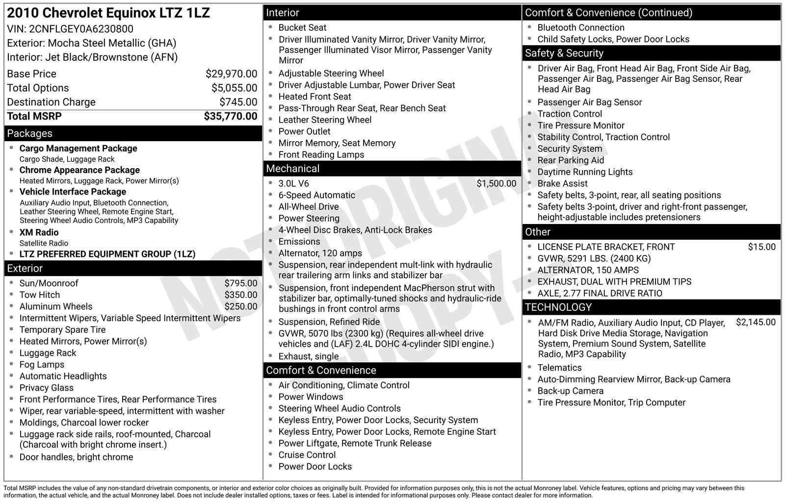 2010 Chevrolet Equinox LTZ