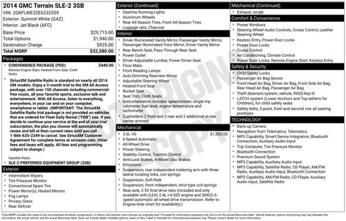 2014 GMC Terrain SLE-2