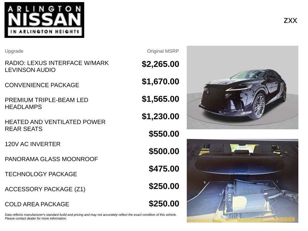 2024 Lexus RX 500h F SPORT Performance