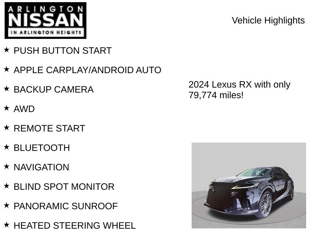 2024 Lexus RX 500h F SPORT Performance