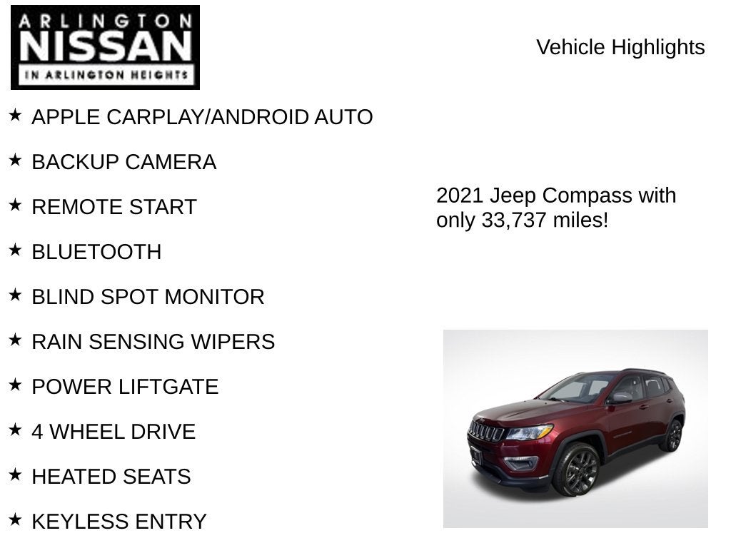 2021 Jeep Compass 80th Special Edition