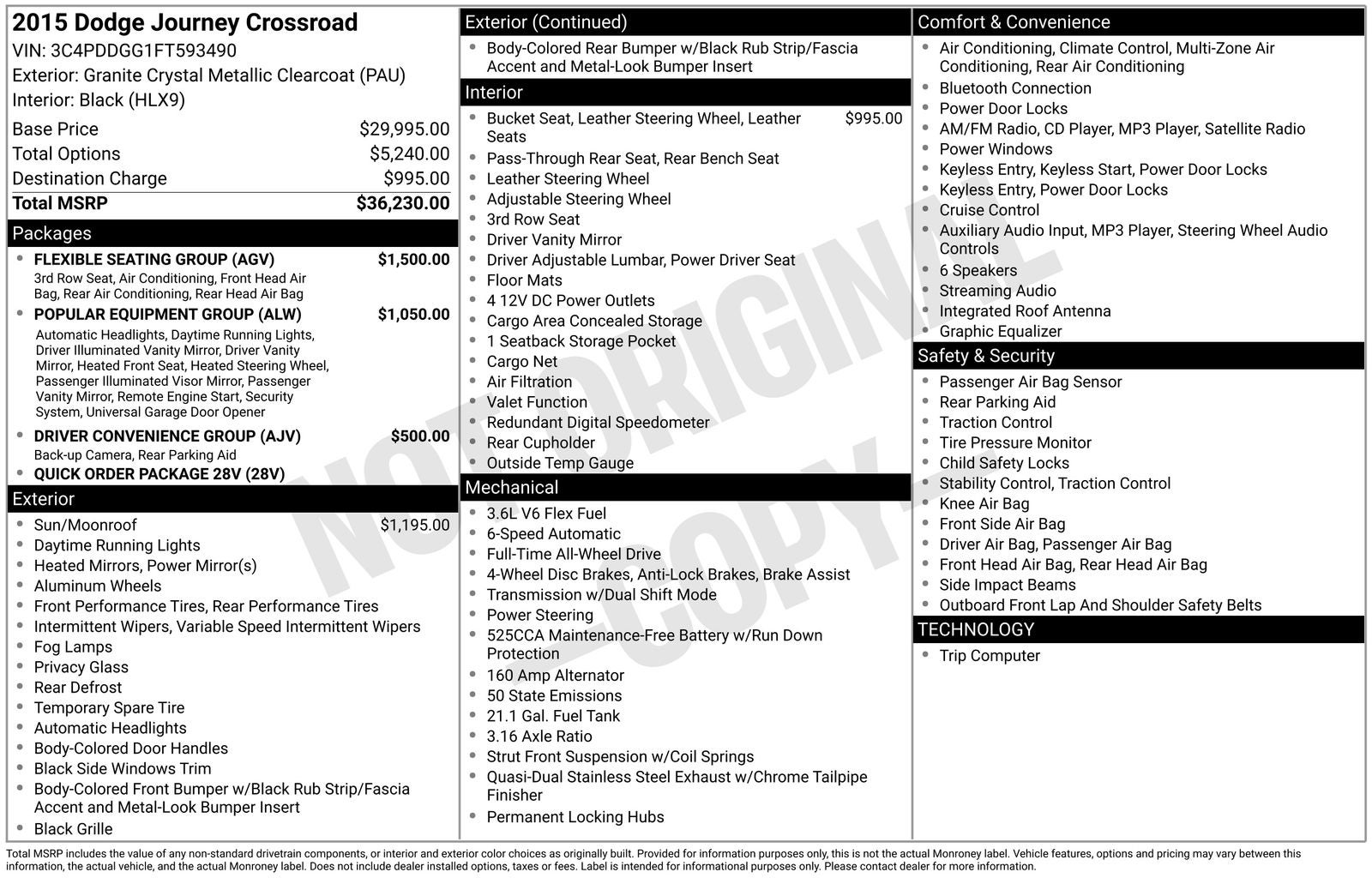 2015 Dodge Journey Crossroad