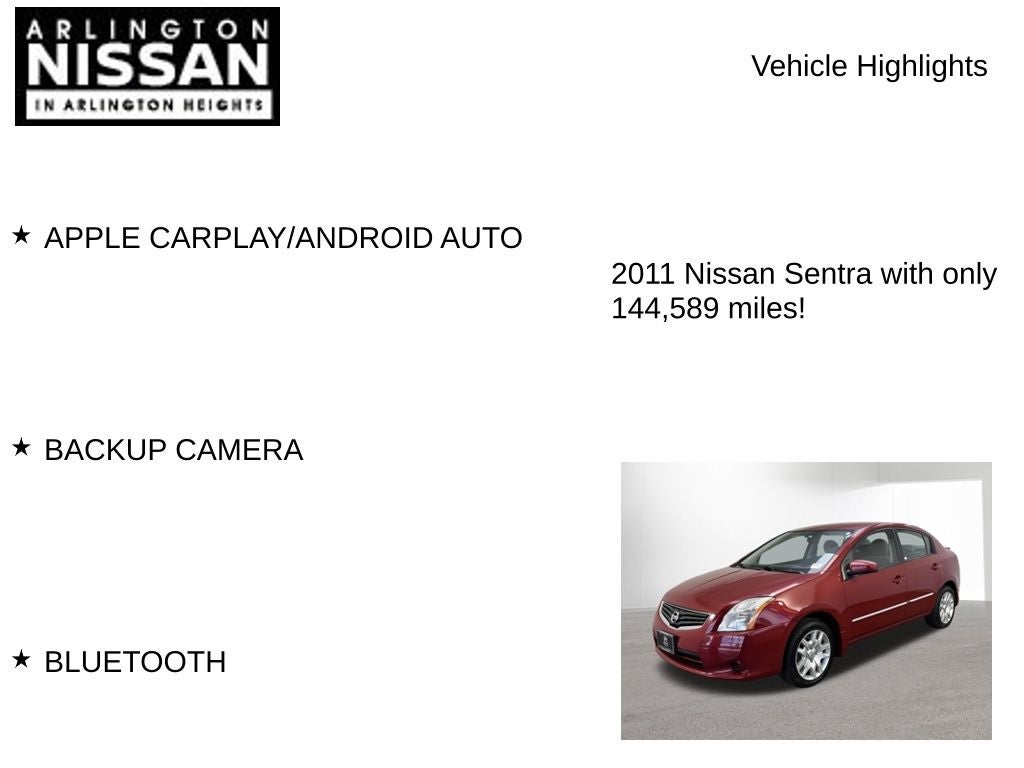 2011 Nissan Sentra 2.0 S