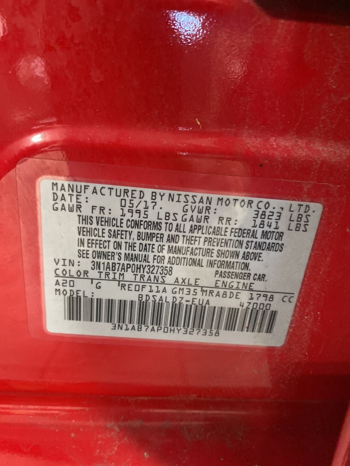 2017 Nissan Sentra SV