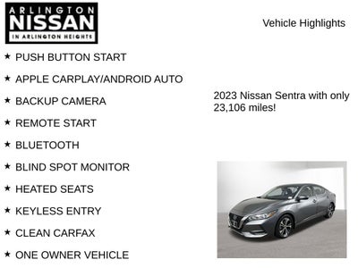 2023 Nissan Sentra SV