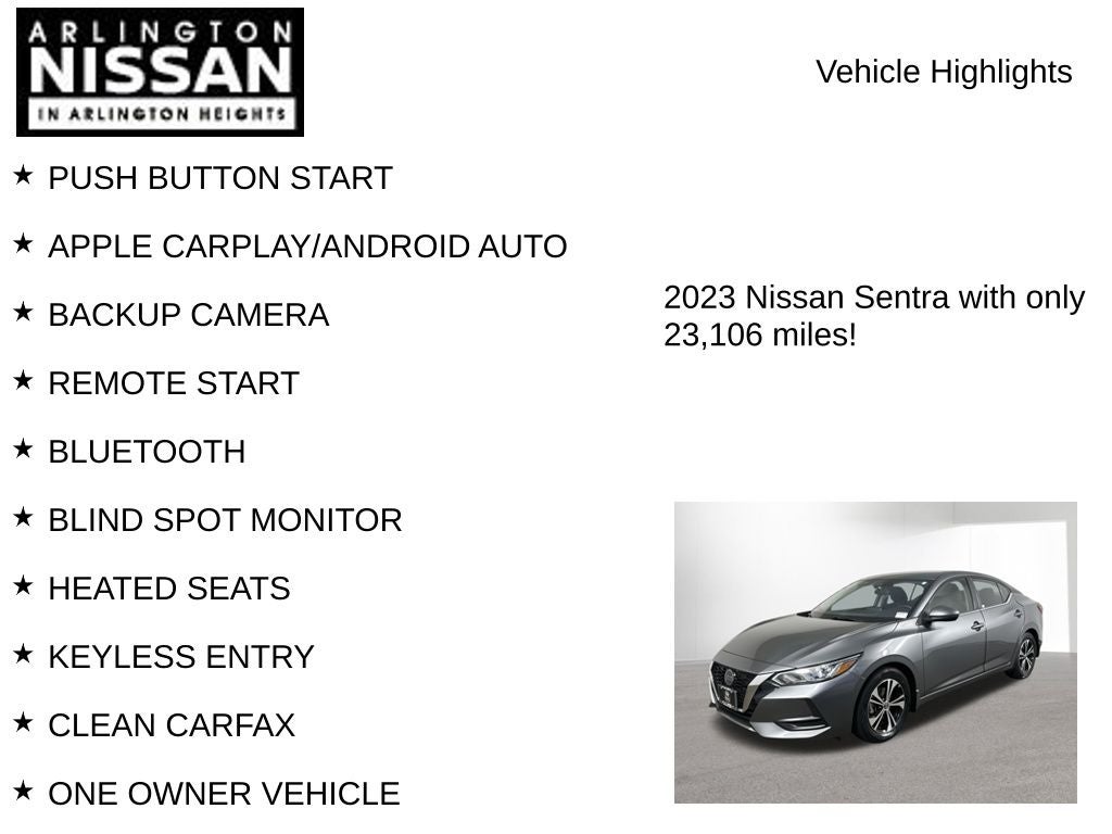 2023 Nissan Sentra SV