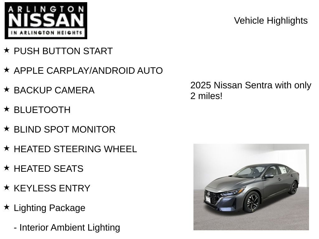 2025 Nissan Sentra SV