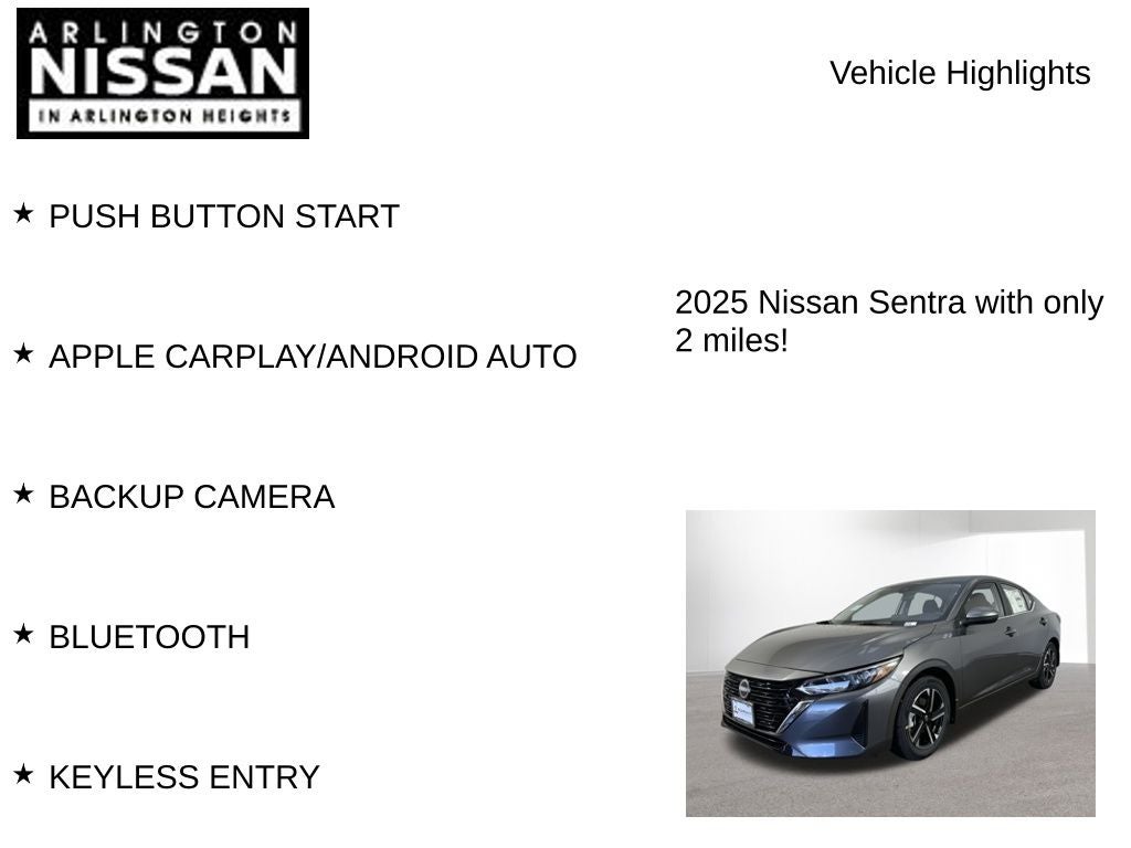 2025 Nissan Sentra SV