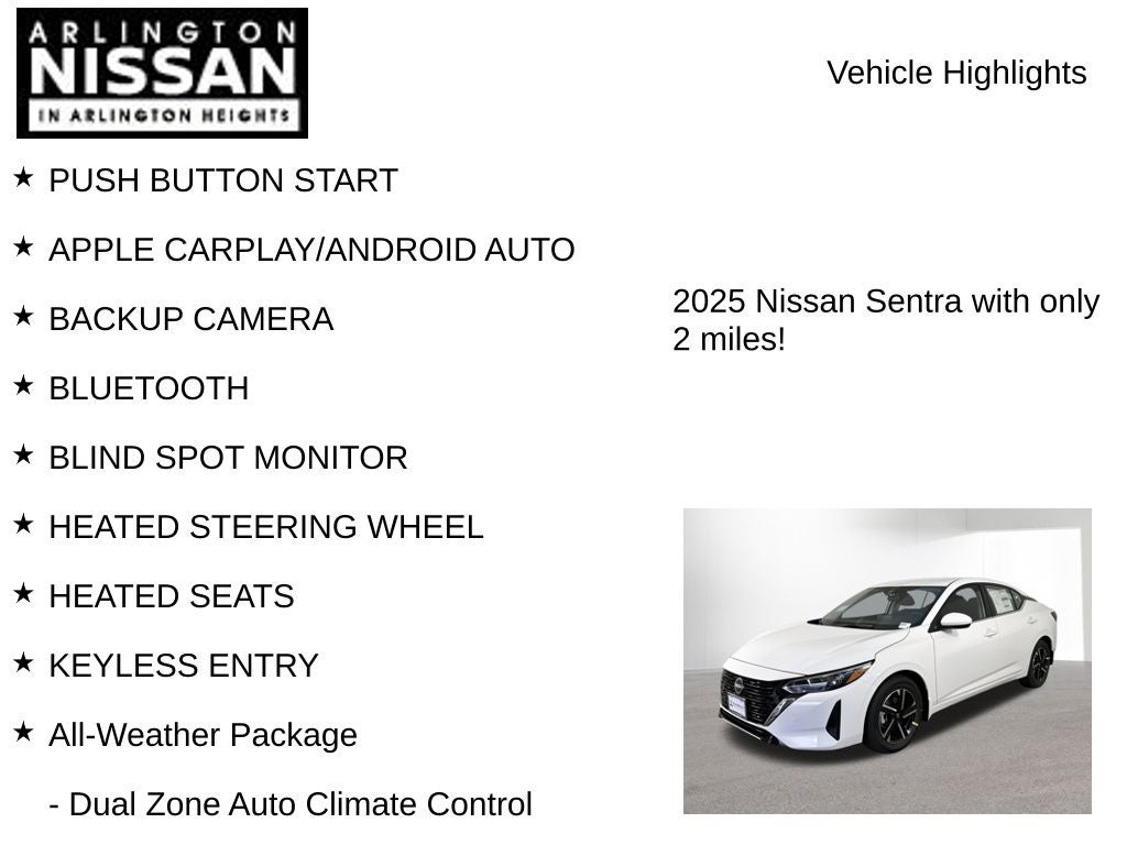 2025 Nissan Sentra SV