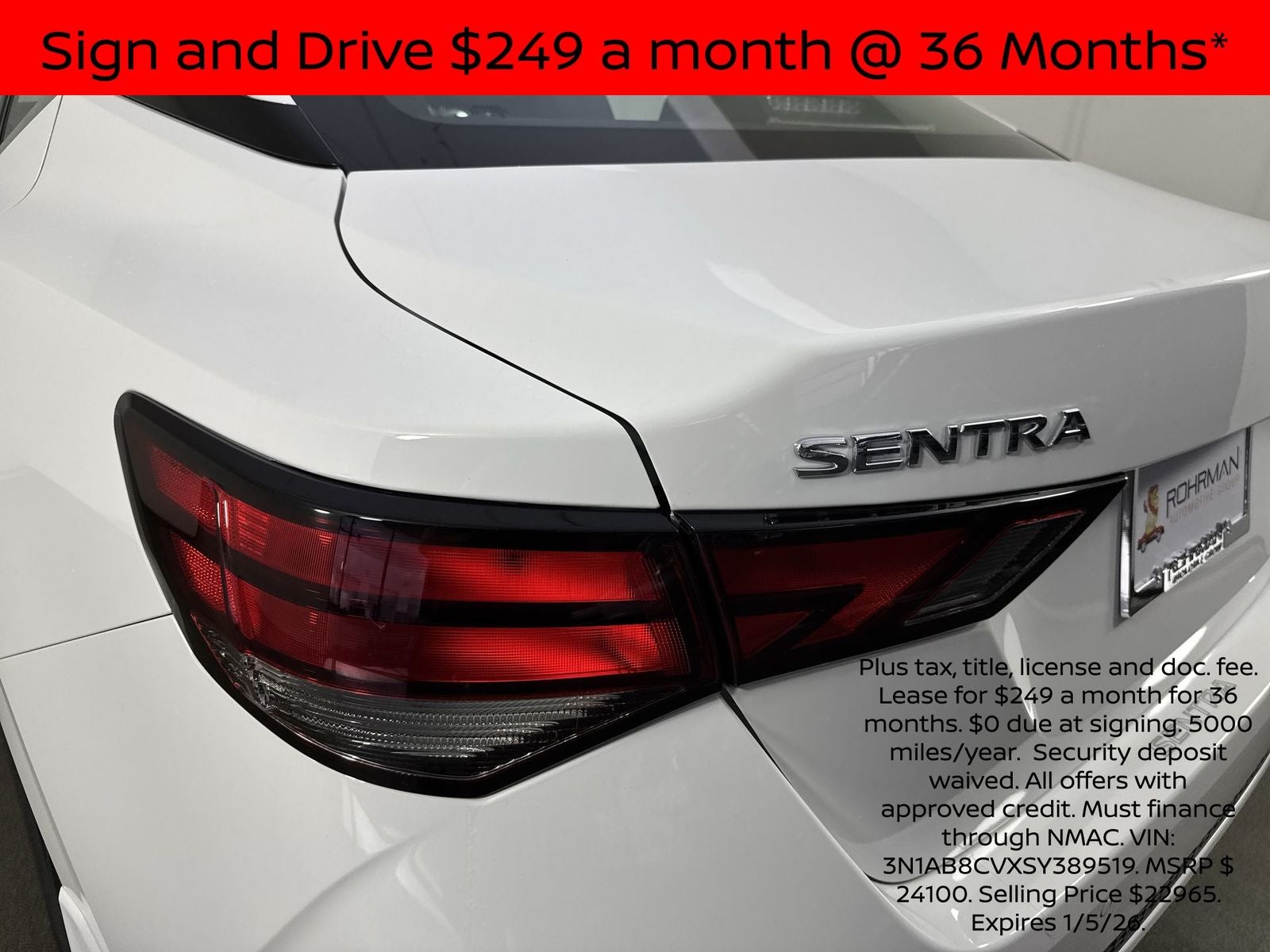 2025 Nissan Sentra SV