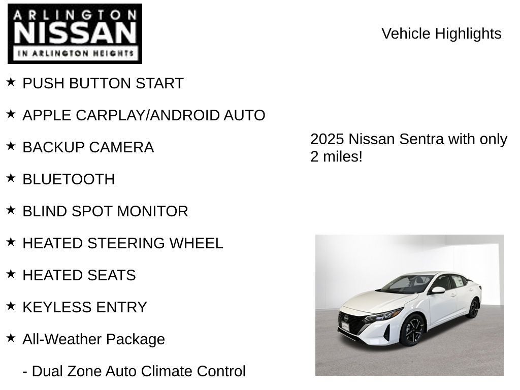2025 Nissan Sentra SV