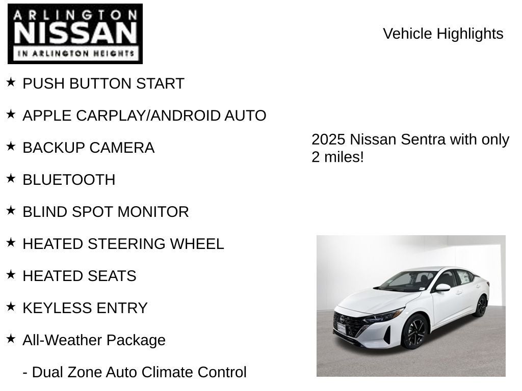 2025 Nissan Sentra SV