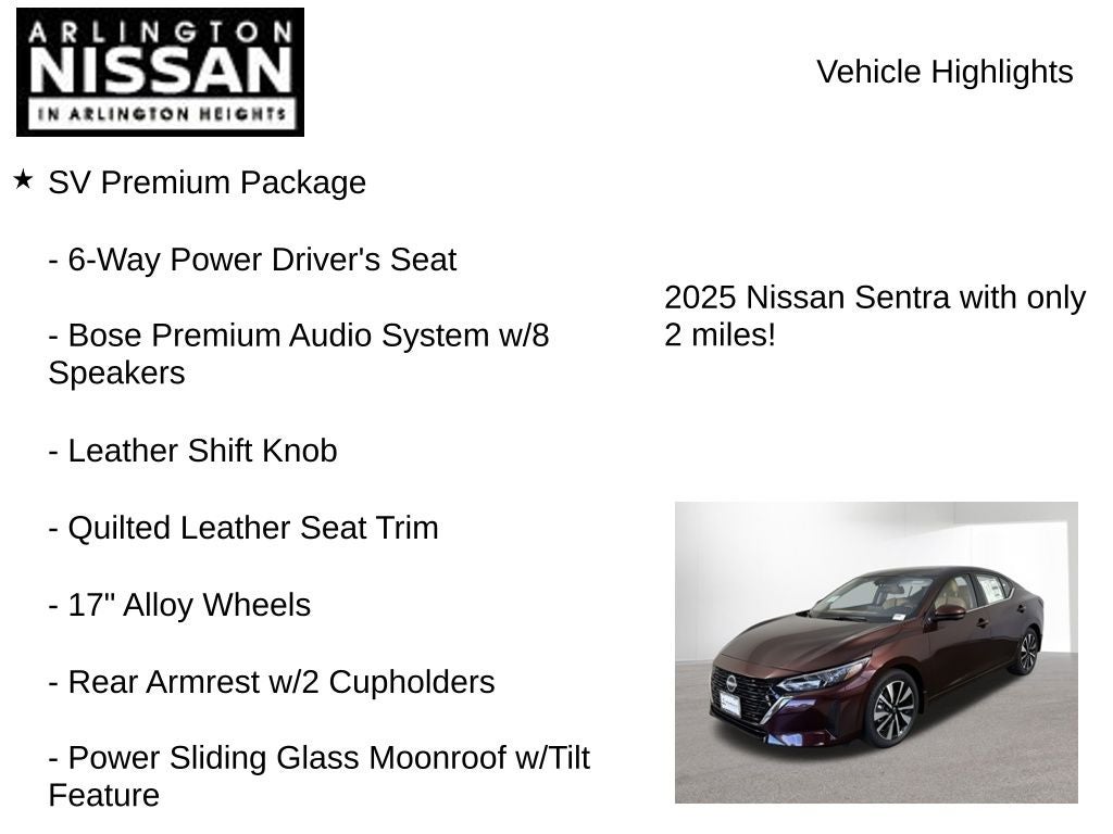 2025 Nissan Sentra SV