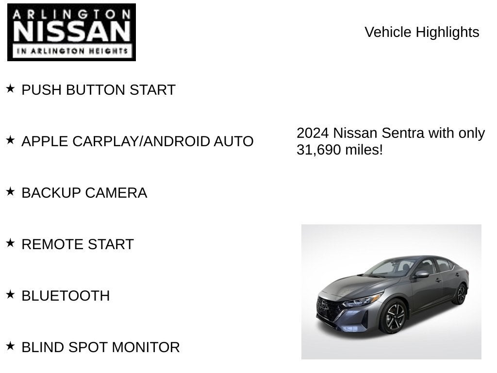 2024 Nissan Sentra SV