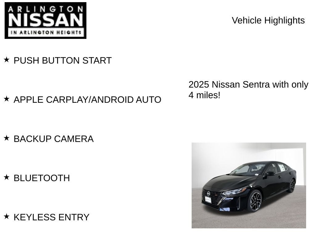 2025 Nissan Sentra SR