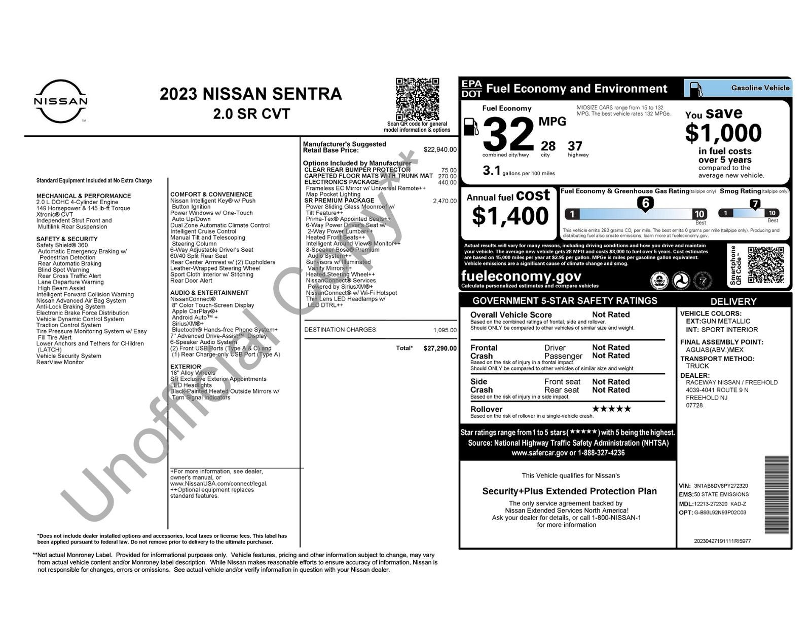 2023 Nissan Sentra SR Premium