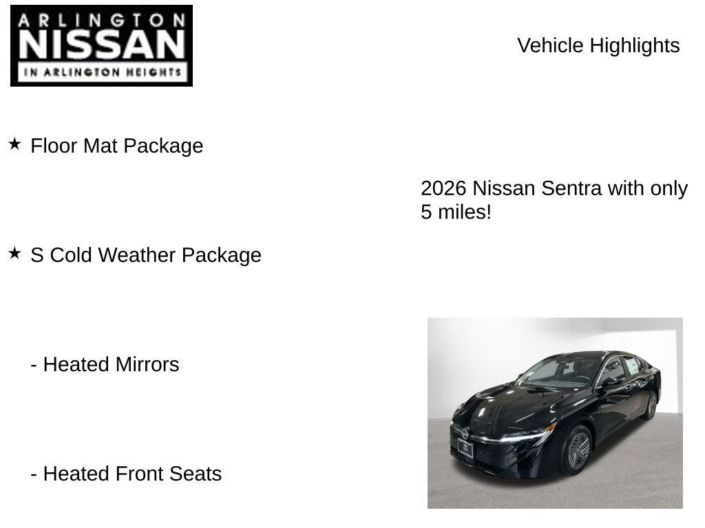 2026 Nissan Sentra S