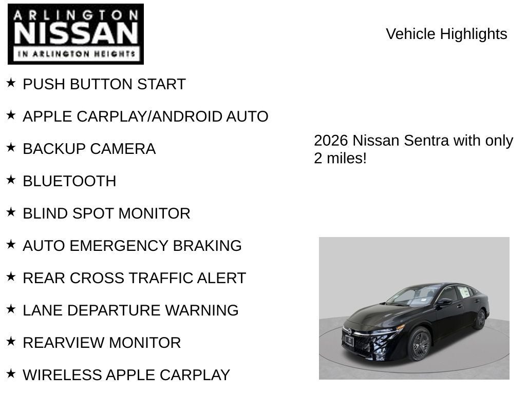 2026 Nissan Sentra S