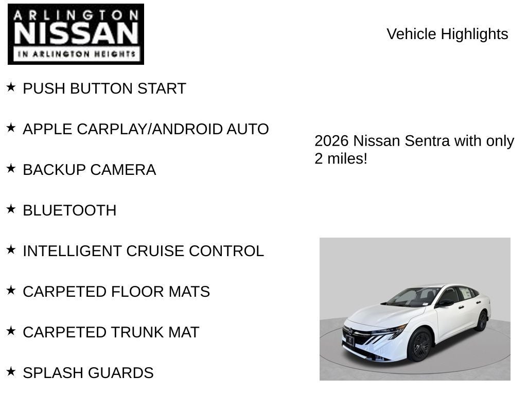 2026 Nissan Sentra S
