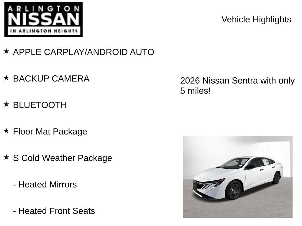 2026 Nissan Sentra S