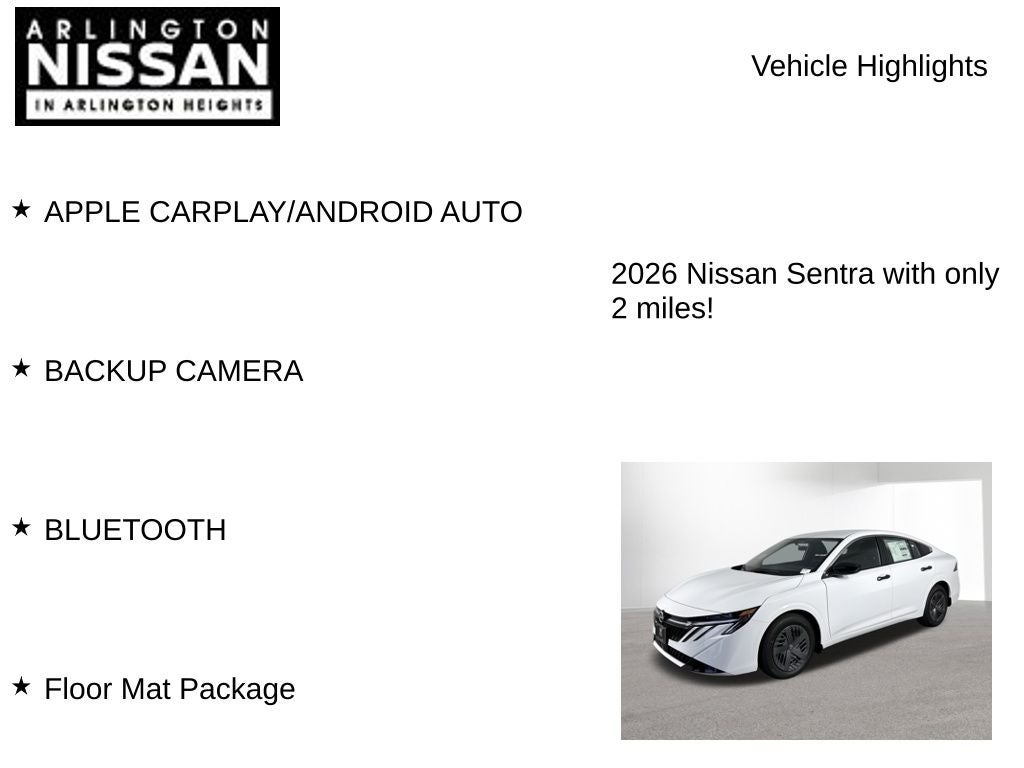 2026 Nissan Sentra S
