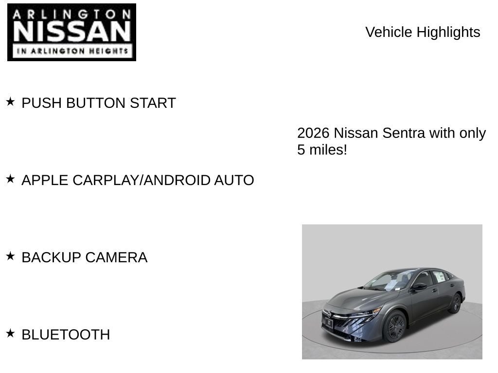 2026 Nissan Sentra S