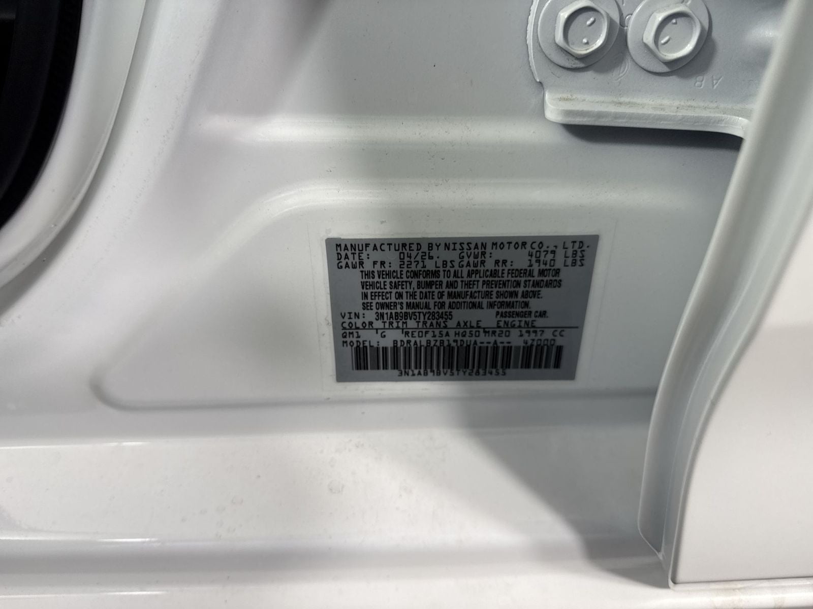 2026 Nissan Sentra S