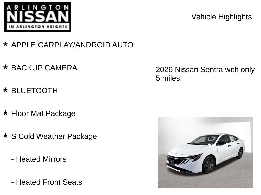 2026 Nissan Sentra S