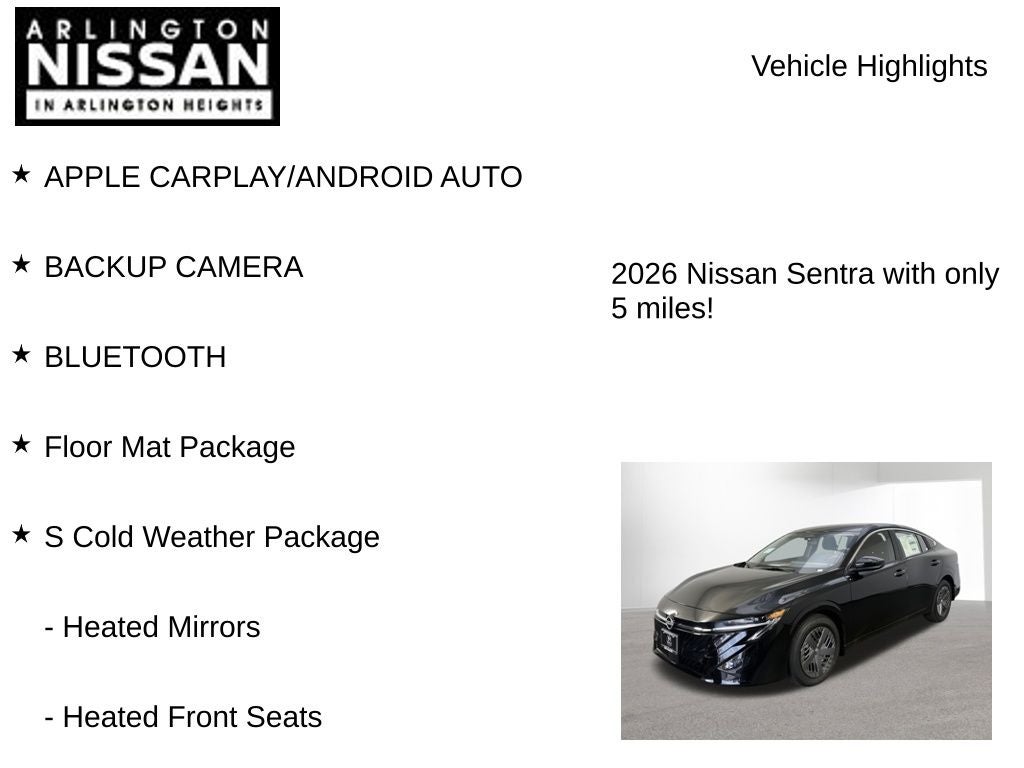 2026 Nissan Sentra S