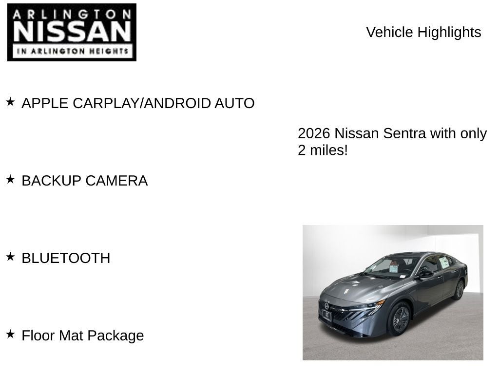 2026 Nissan Sentra S
