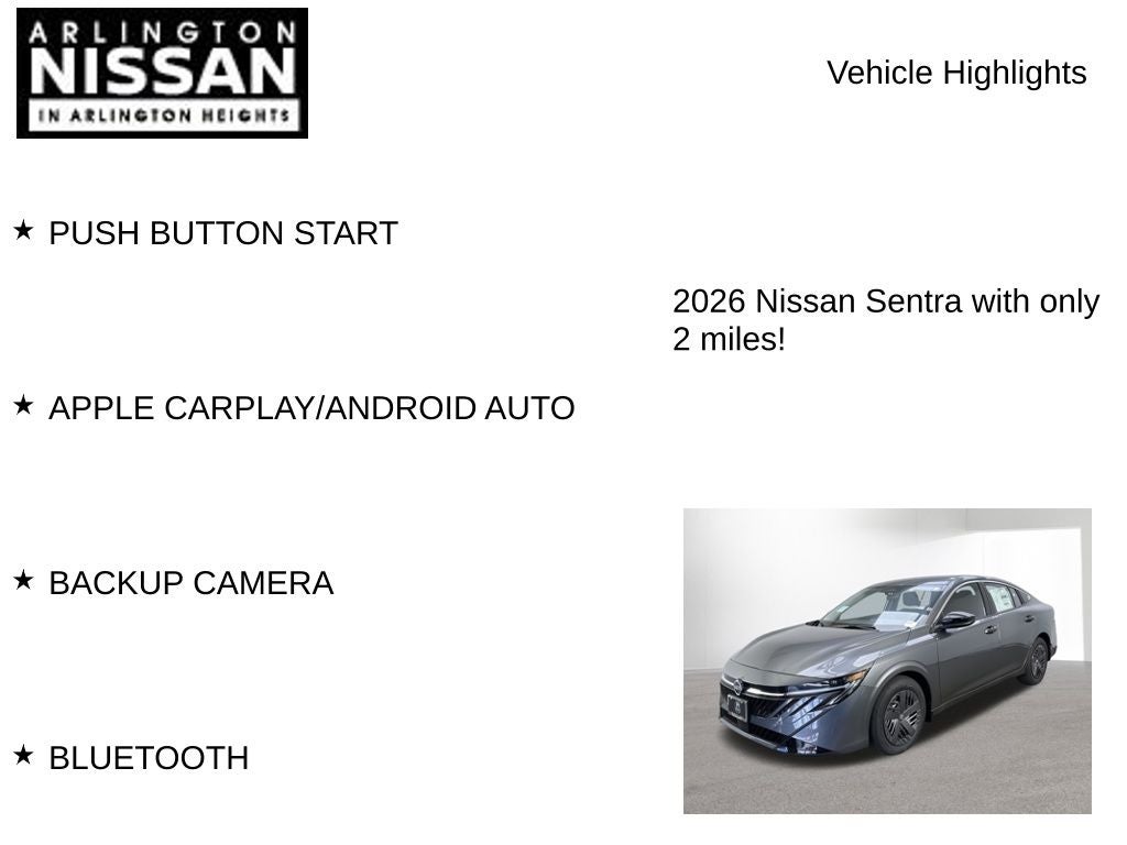 2026 Nissan Sentra S