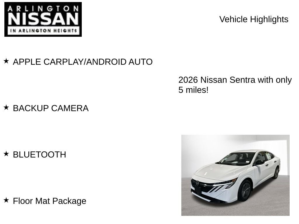 2026 Nissan Sentra S