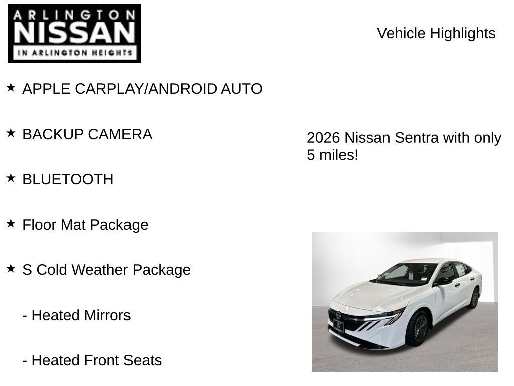 2026 Nissan Sentra S