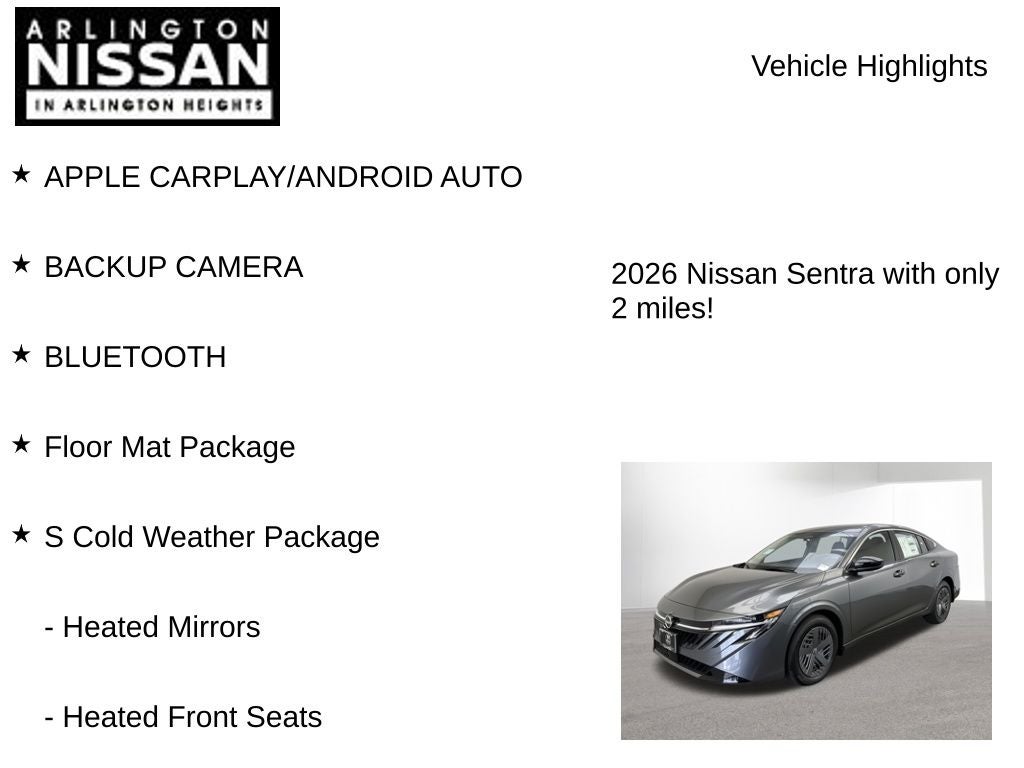 2026 Nissan Sentra S