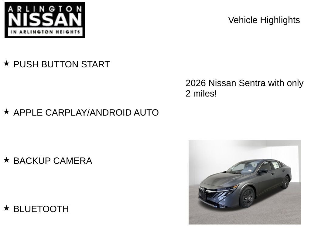2026 Nissan Sentra S