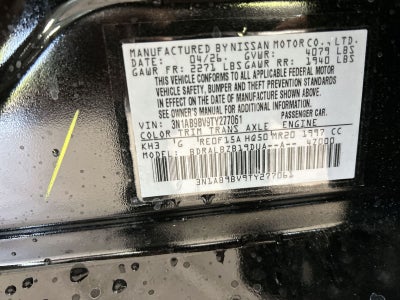 2026 Nissan Sentra S