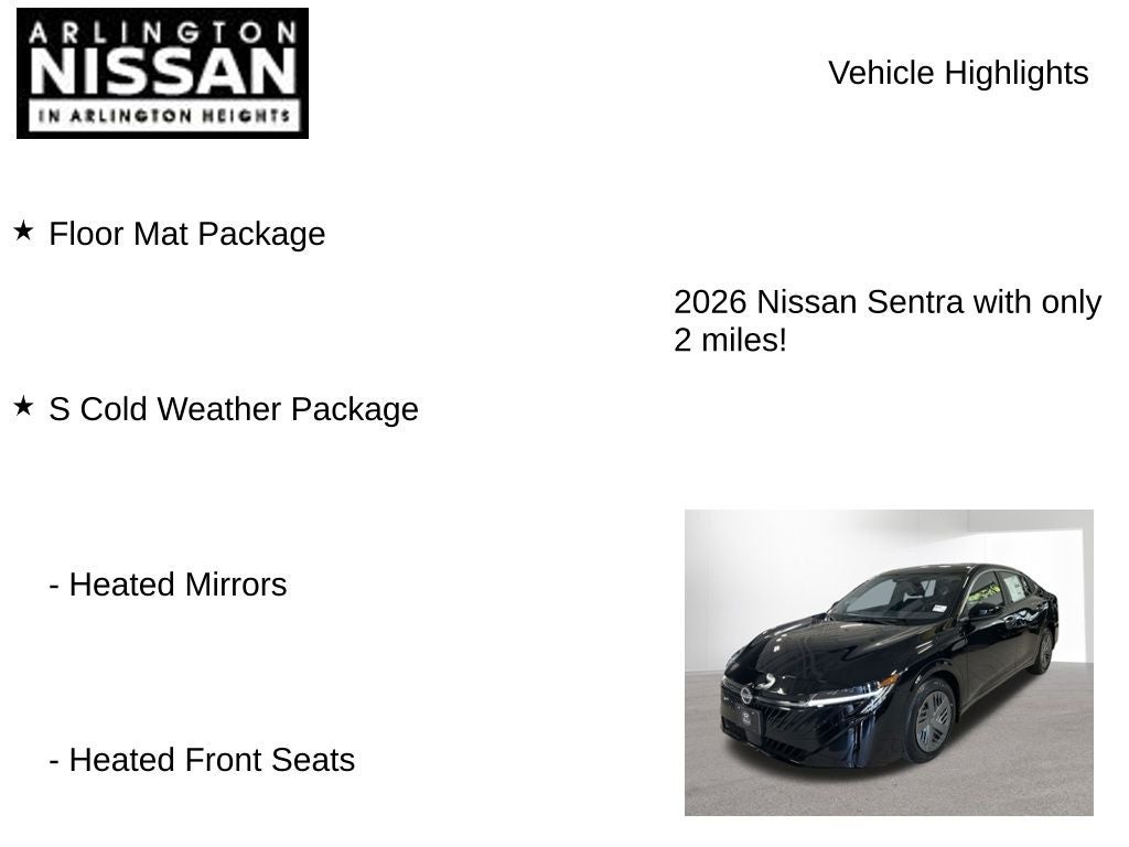 2026 Nissan Sentra S