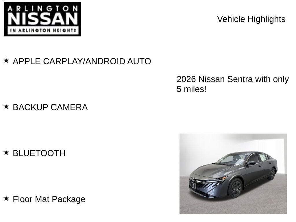 2026 Nissan Sentra S