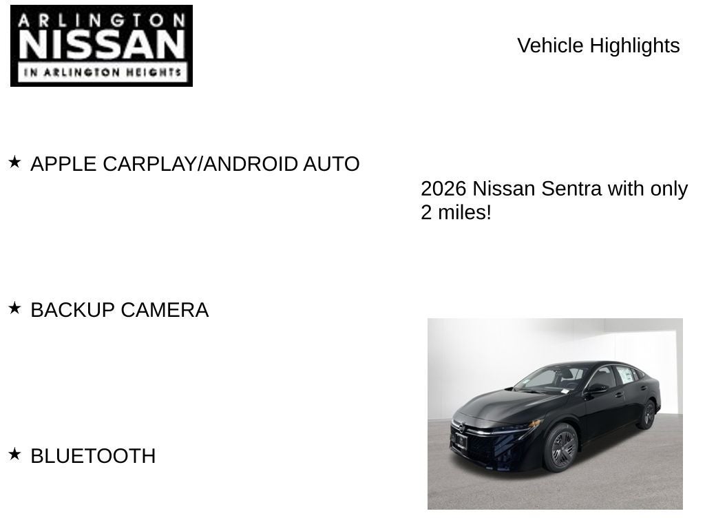 2026 Nissan Sentra S