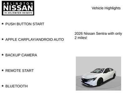 2026 Nissan Sentra SV