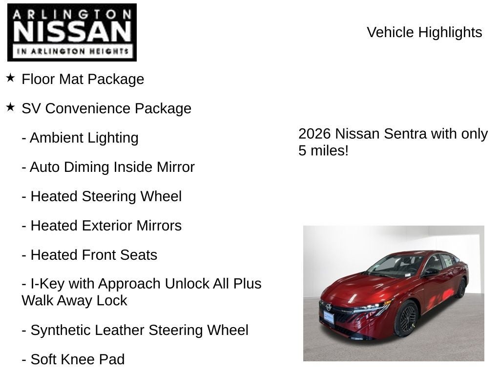 2026 Nissan Sentra SV