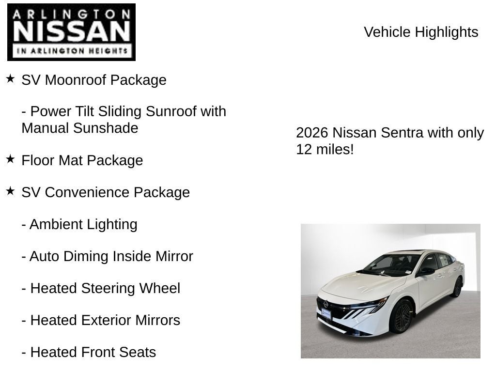 2026 Nissan Sentra SV