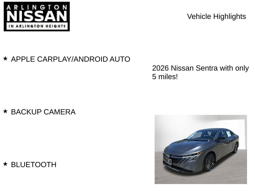 2026 Nissan Sentra SV