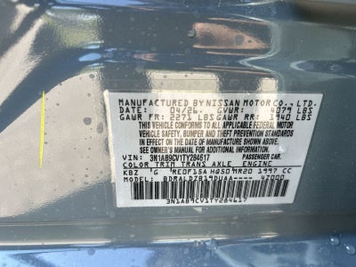 2026 Nissan Sentra SV