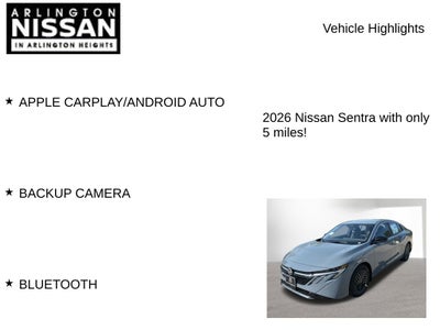 2026 Nissan Sentra SV