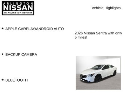 2026 Nissan Sentra SV