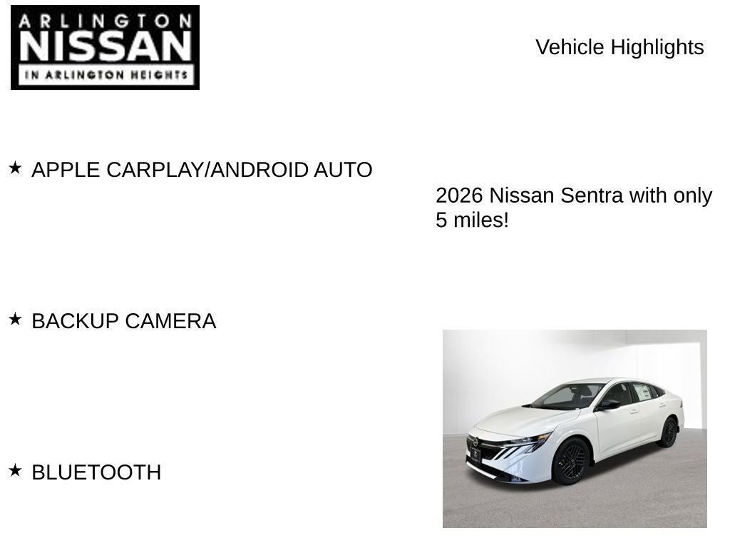 2026 Nissan Sentra SV