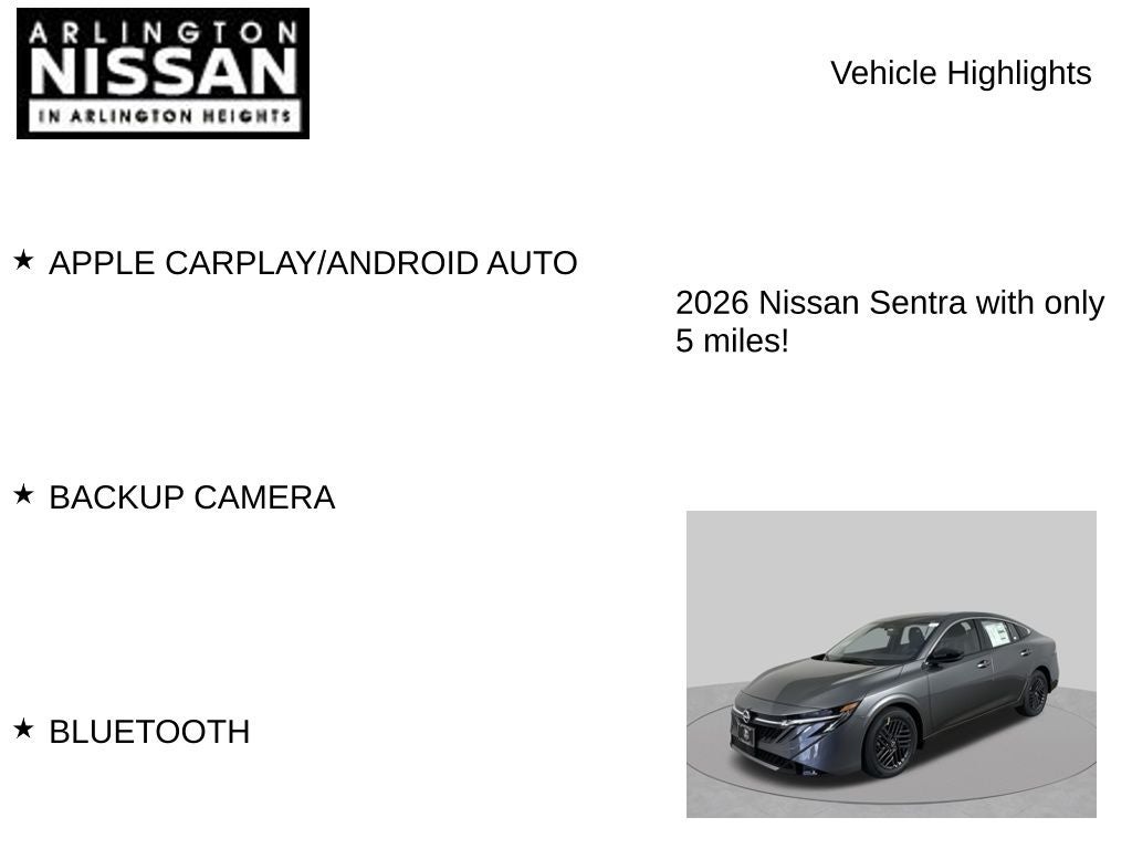 2026 Nissan Sentra SV