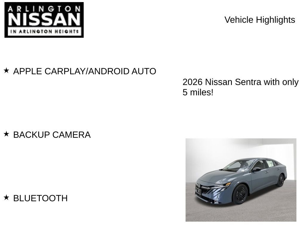 2026 Nissan Sentra SV