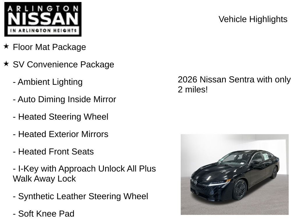 2026 Nissan Sentra SV